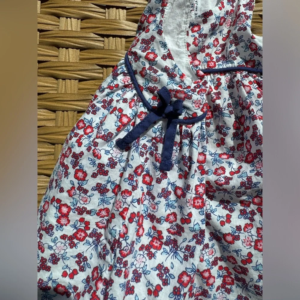 Janie and Jack Floral Print Kids Dress with Bloomers